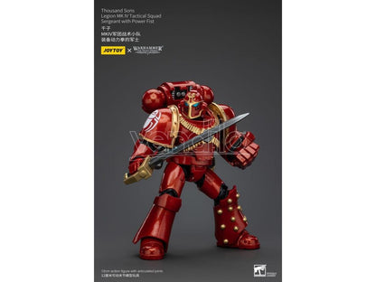 Warhammer The Horus Heresy Action Figure 1/18 Thousand Sons Legion Mk IV Tactical Squad Sergeant with Power Fist 12 cm Joy Toy