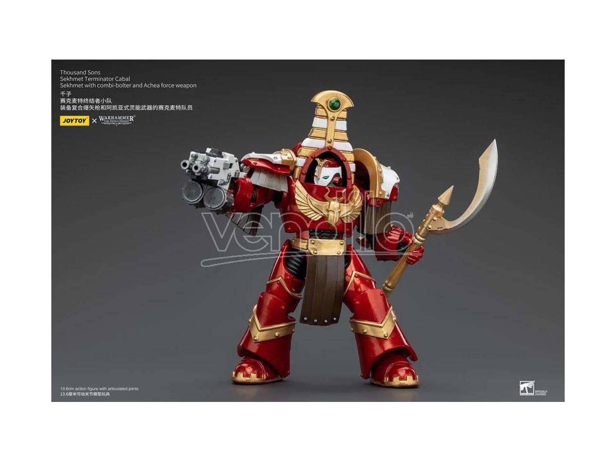 Warhammer The Horus Heresy Action Figure 1/18 Thousand Sons Sekhmet Terminator Cabal Sekhmet with Combi-bolter and Achaea Force