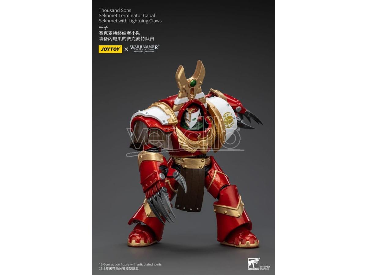 Warhammer The Horus Heresy Action Figure 1/18 Thousand Sons Sekhmet Terminator Cabal Sekhmet with Fulmineclaws 14 cm Joy Toy