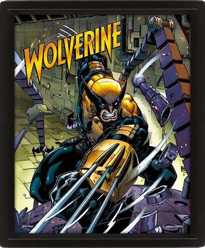 WOLVERINE BERSERKER RAGE 3D LENT POST FR 3d Poster Pyramid International