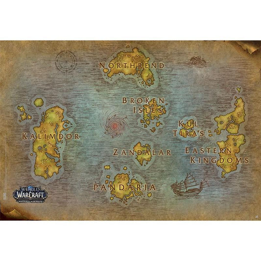 World Of Warcraft - Poster "map" (91.5x61)