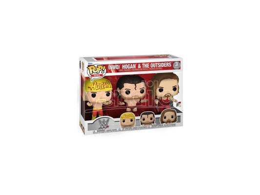 Wwe Pop! Vinile Figura Hogan & Outsiders 3-pack 9 Cm Funko